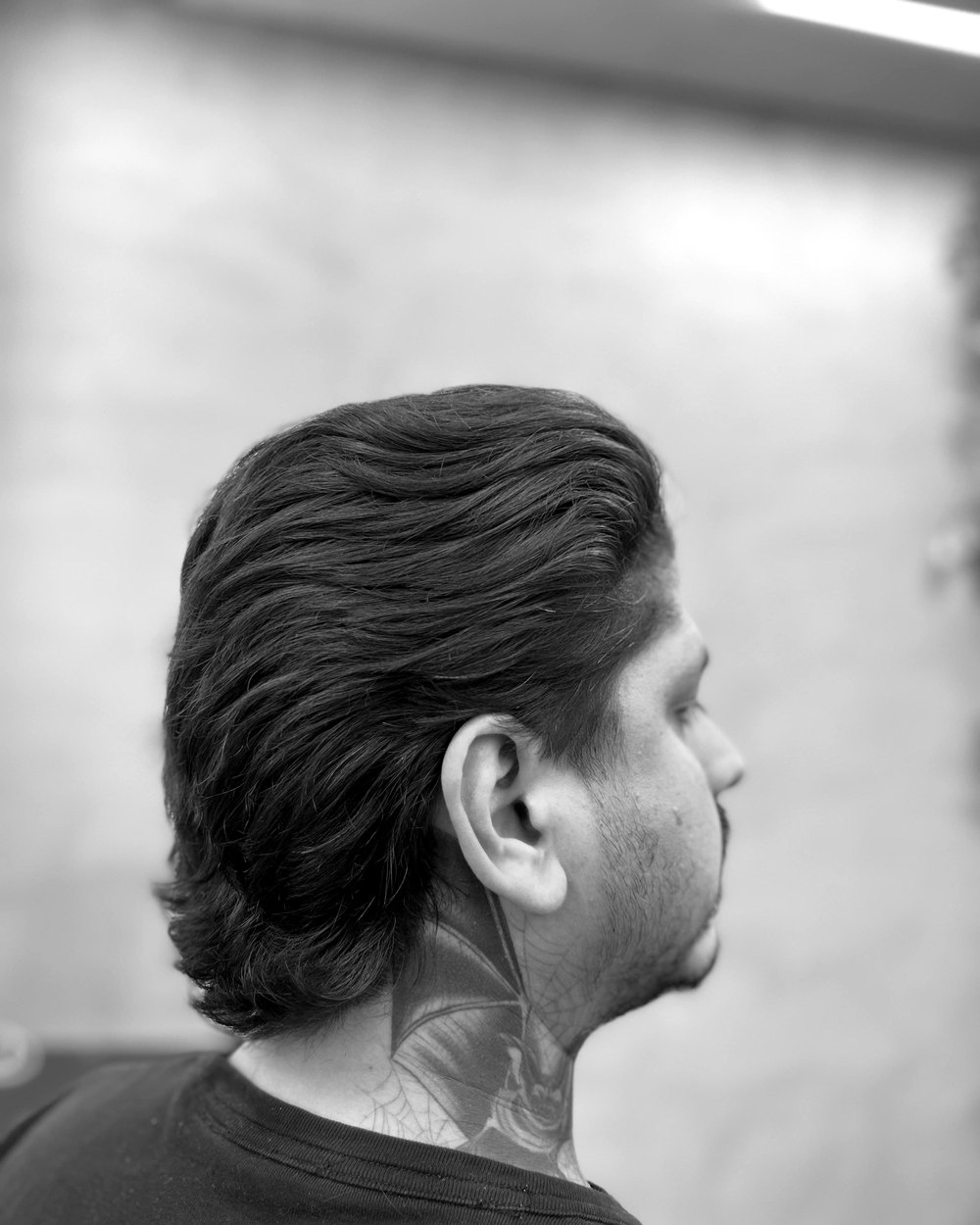 Bruno Almeida depois do visagismo na Cutz Lab, com corte desenhado e presença